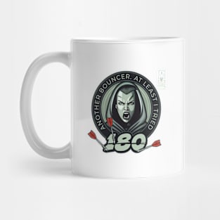 Darts 180 Onehundredandeigthy Bullseye White Player Mug